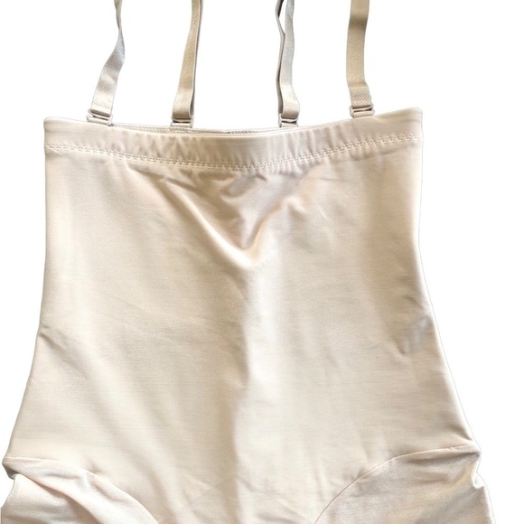 HoneyLove SculptWear High Waist Thigh Tummy Shaper Sz. M Boning Max Support Sand - Picture 6 of 8